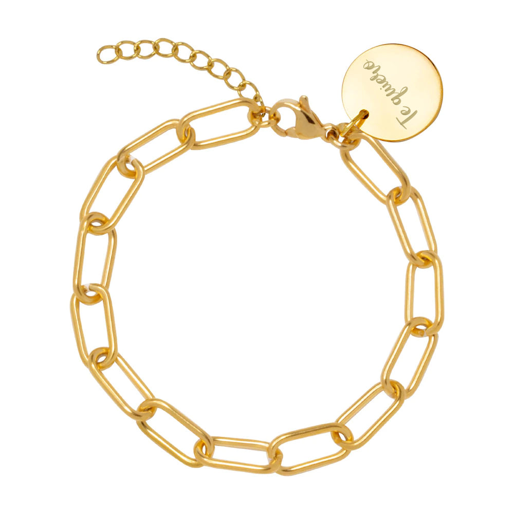 Pulsera Personalizada Cadena Eslabón Acero