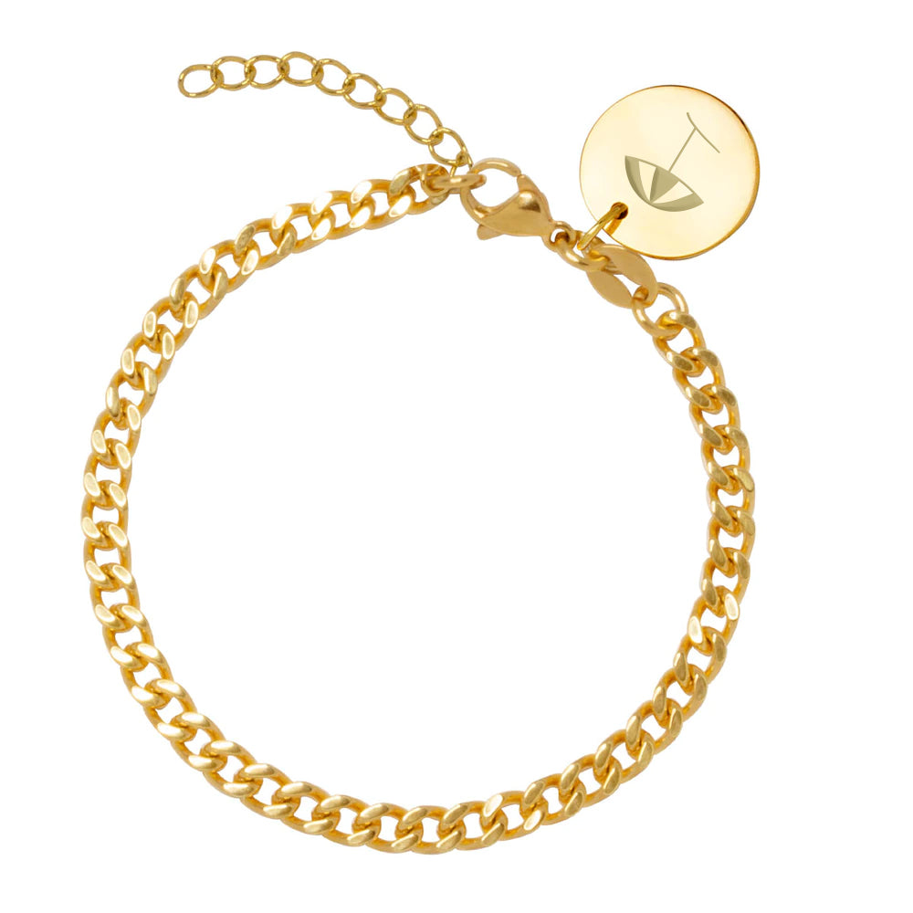 Pulsera Personalizable Cadena Barbada