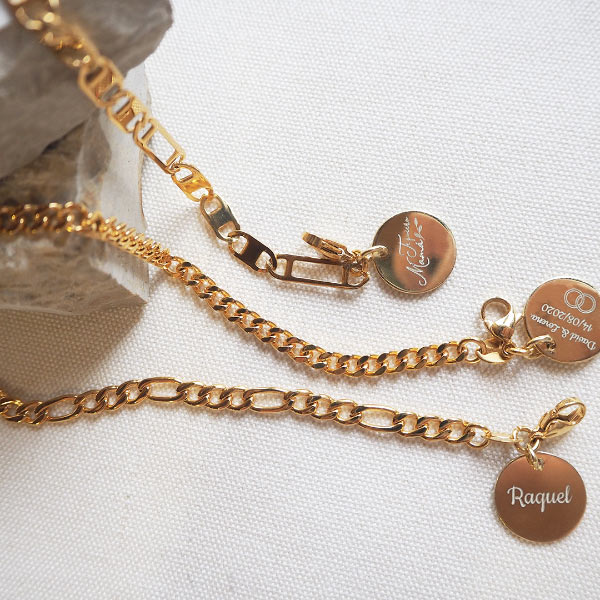 Pulsera Personalizable Cadena Barbada