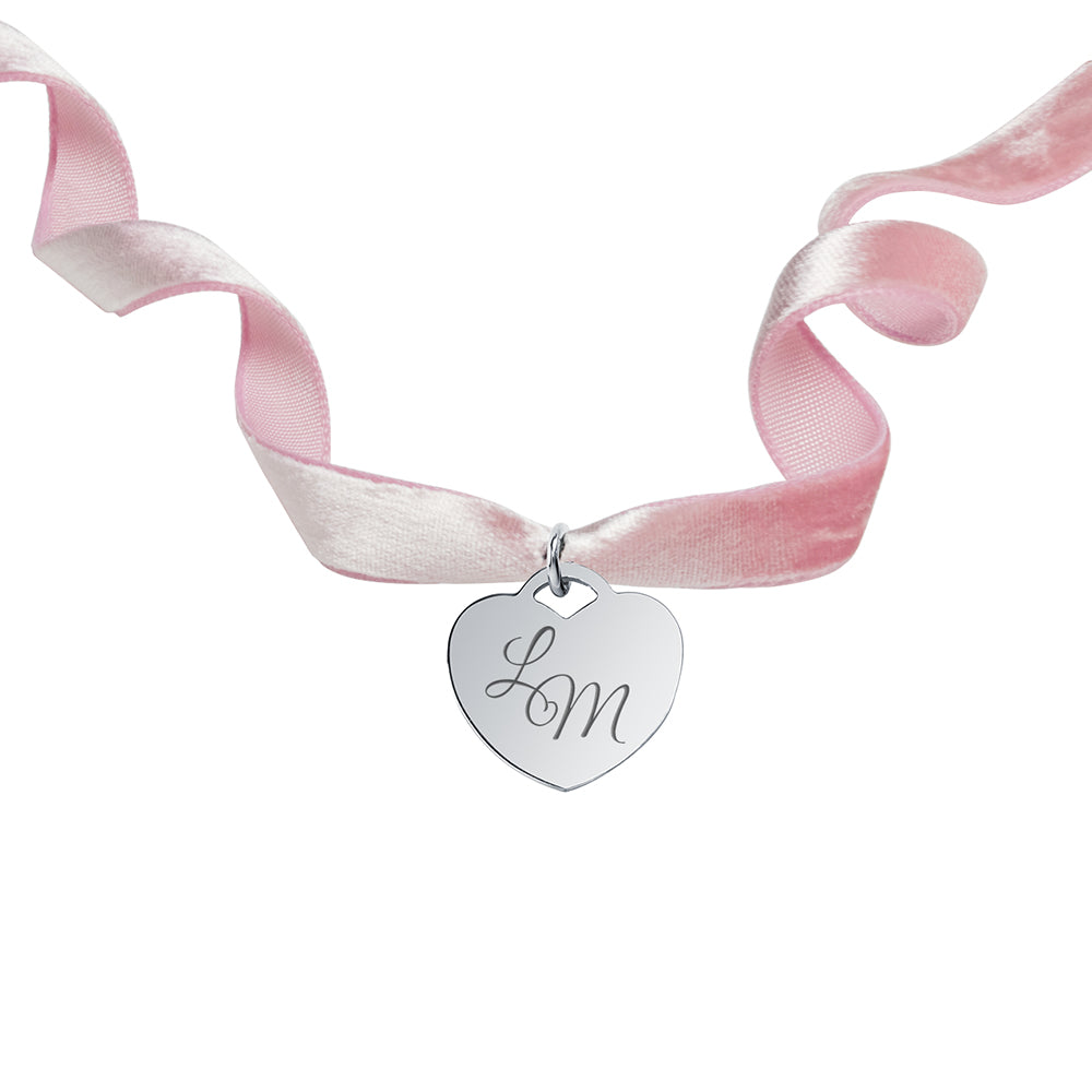 Medalla Ramo Novia Terciopelo Corazón