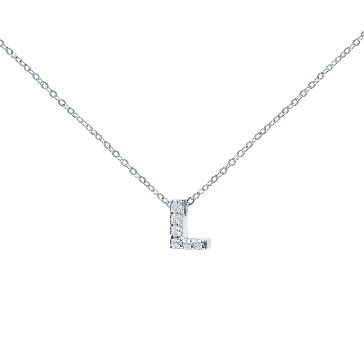 Collar de Plata 925 con Inicial Grabada