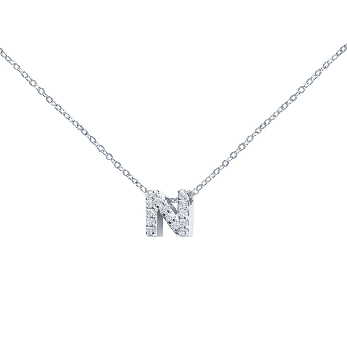 Collar de Plata 925 con Inicial Grabada