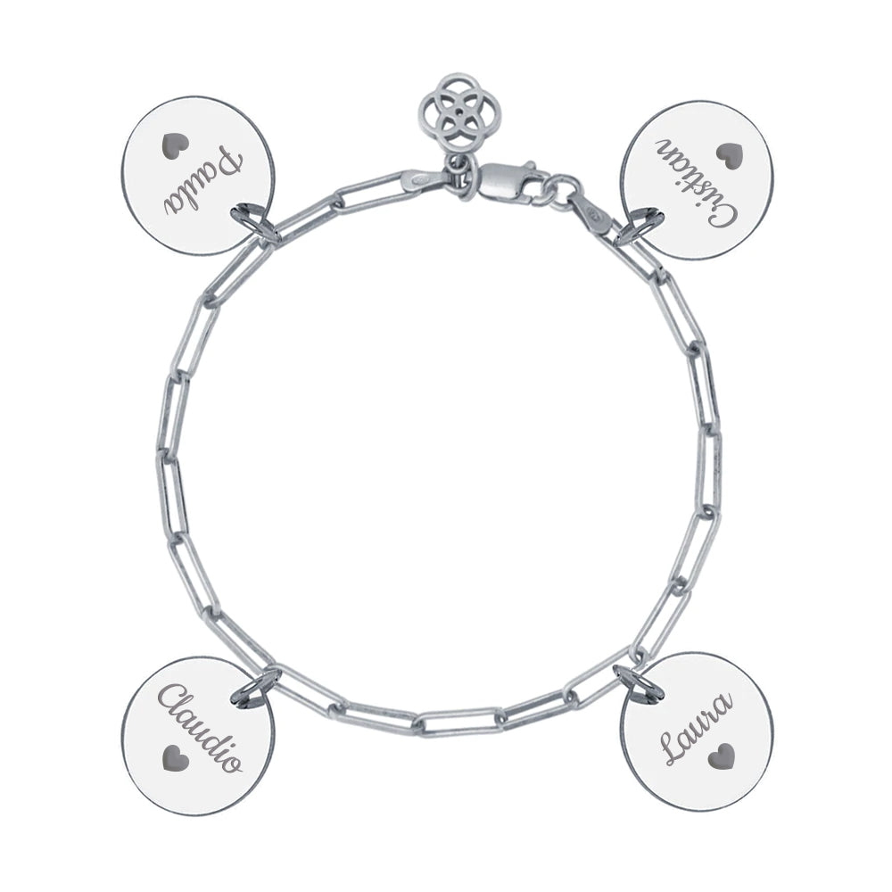 Pulsera Eslabón de Plata 925 Personalizada