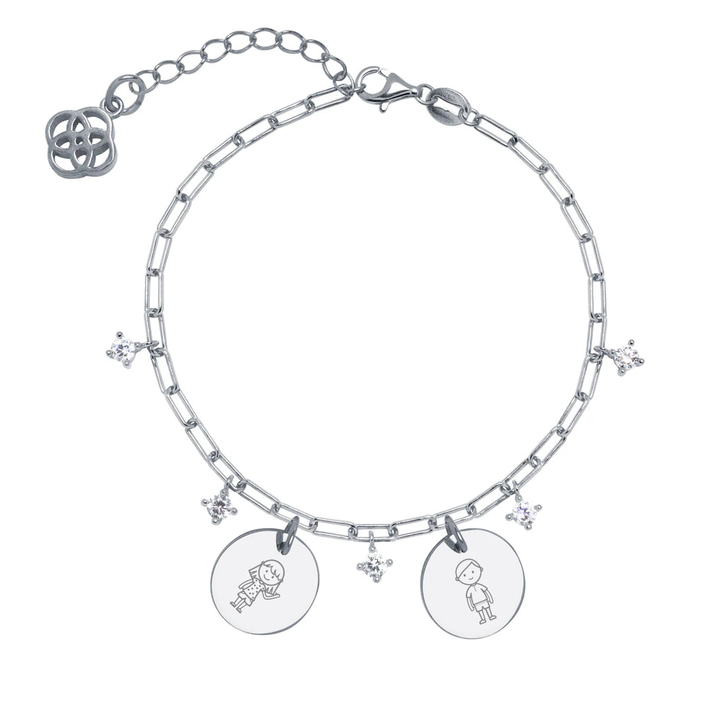 Pulsera Eslabón de Plata 925 con Nombre Grabado