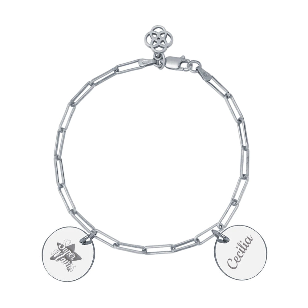 Pulsera Eslabón de Plata 925 Personalizada