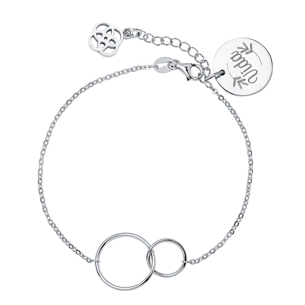 Pulsera Personalizable Vínculo Plata