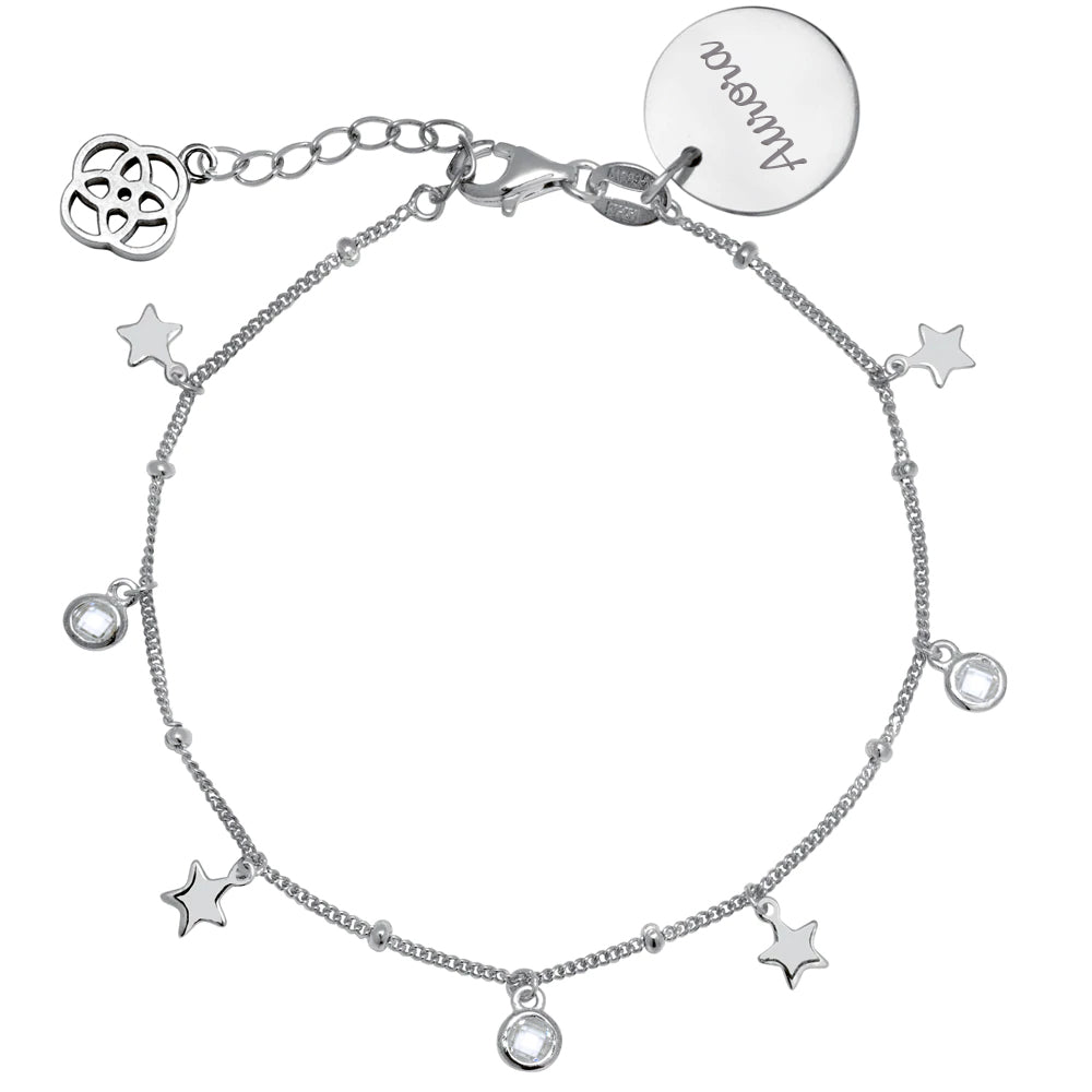 Pulsera Personalizable Estrellas y Circonitas
