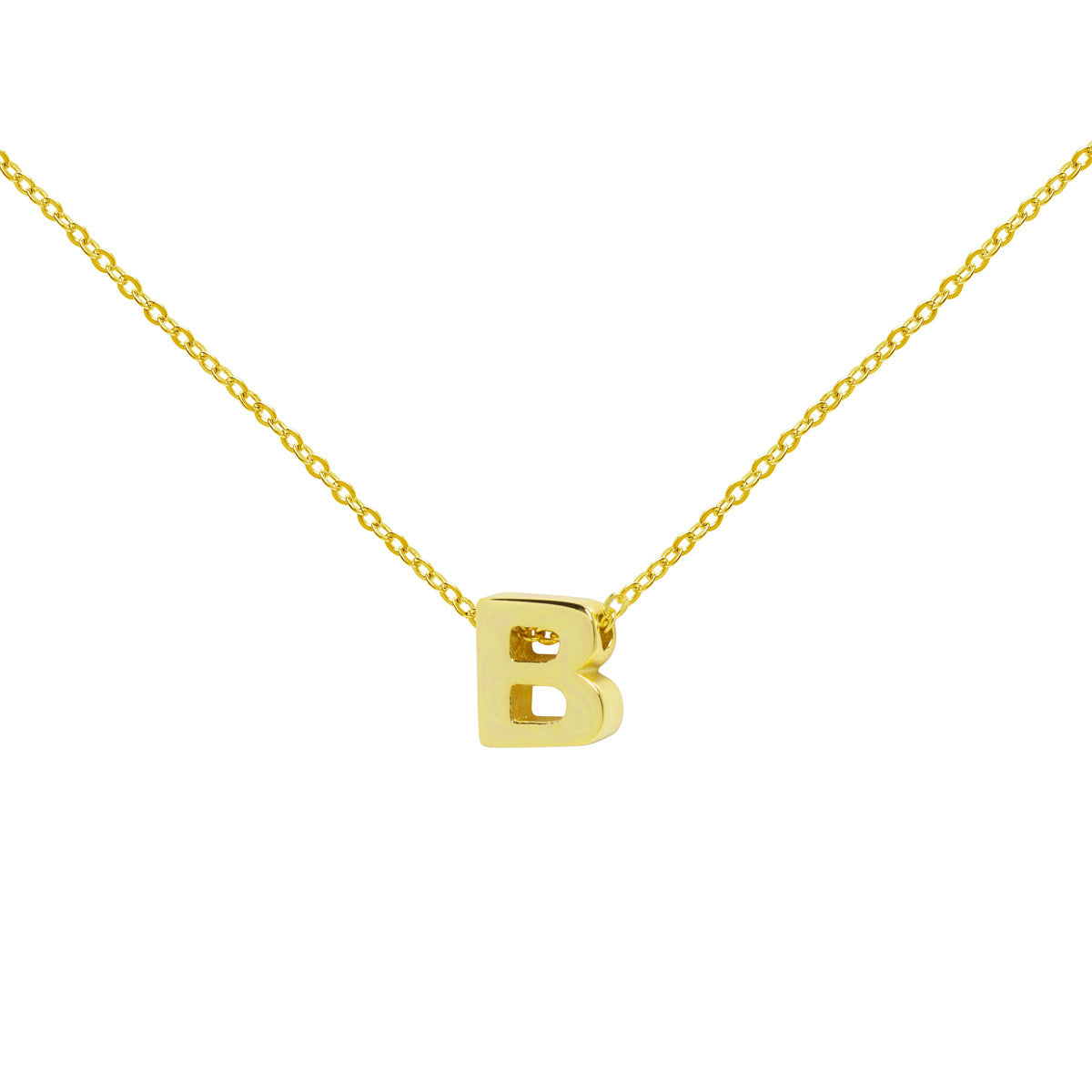 Collar de Oro 18K con Inicial Grabada
