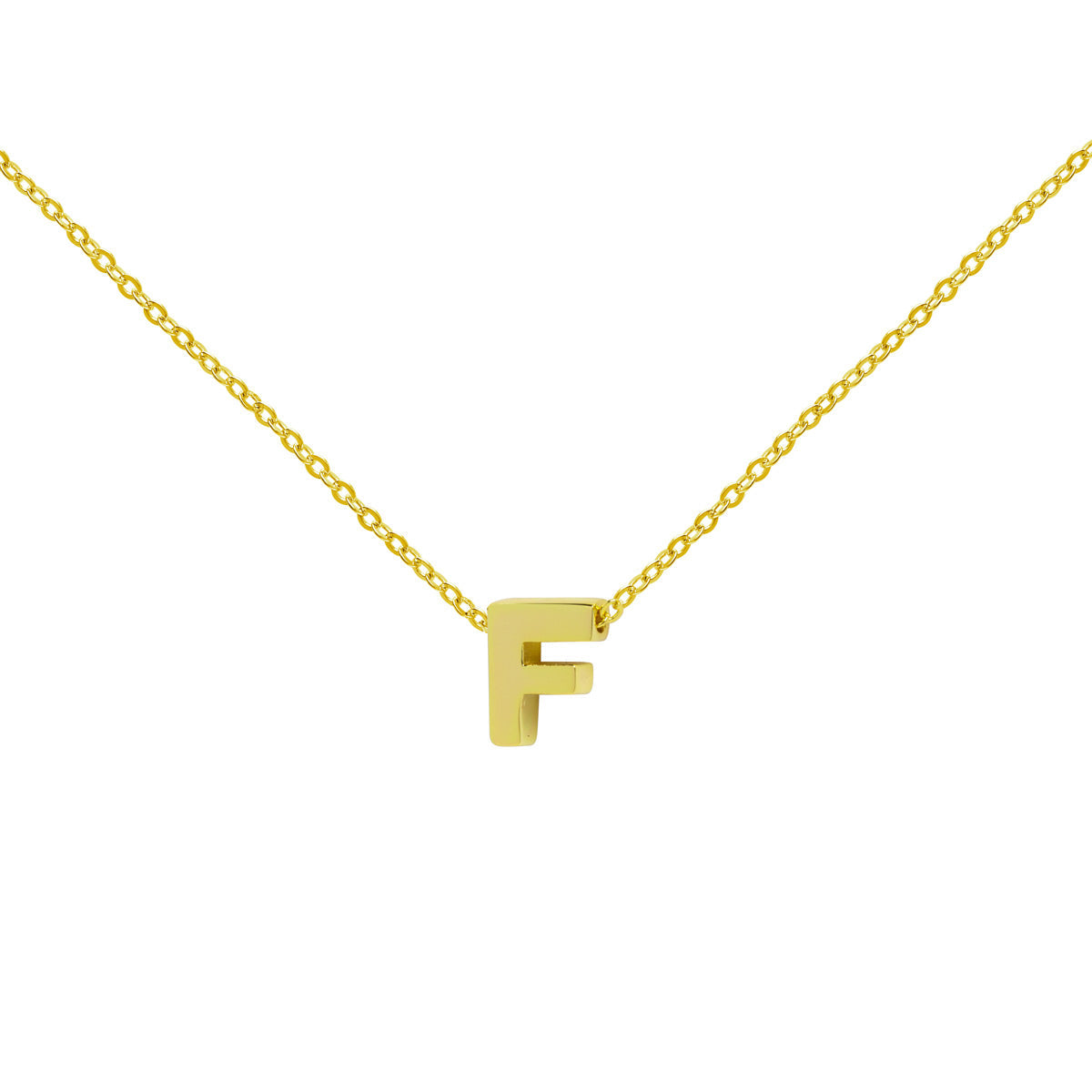 Collar de Oro 18K con Inicial Grabada
