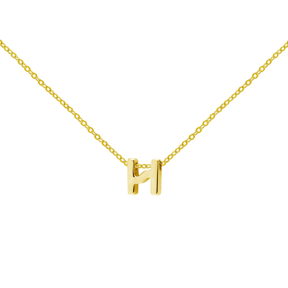 Collar de Oro 18K con Inicial Grabada