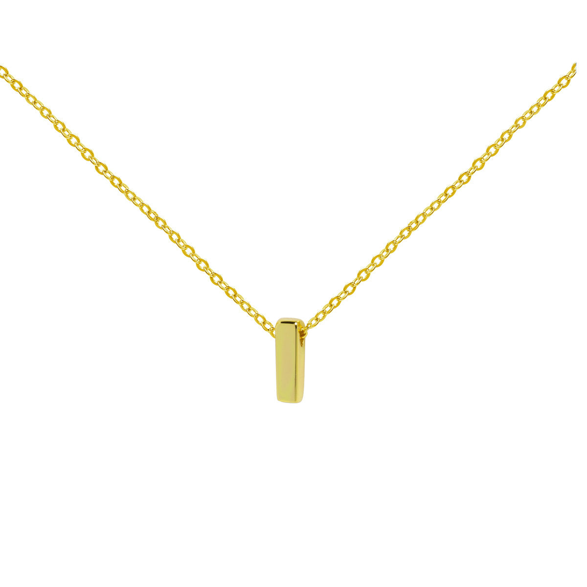 Collar de Oro 18K con Inicial Grabada
