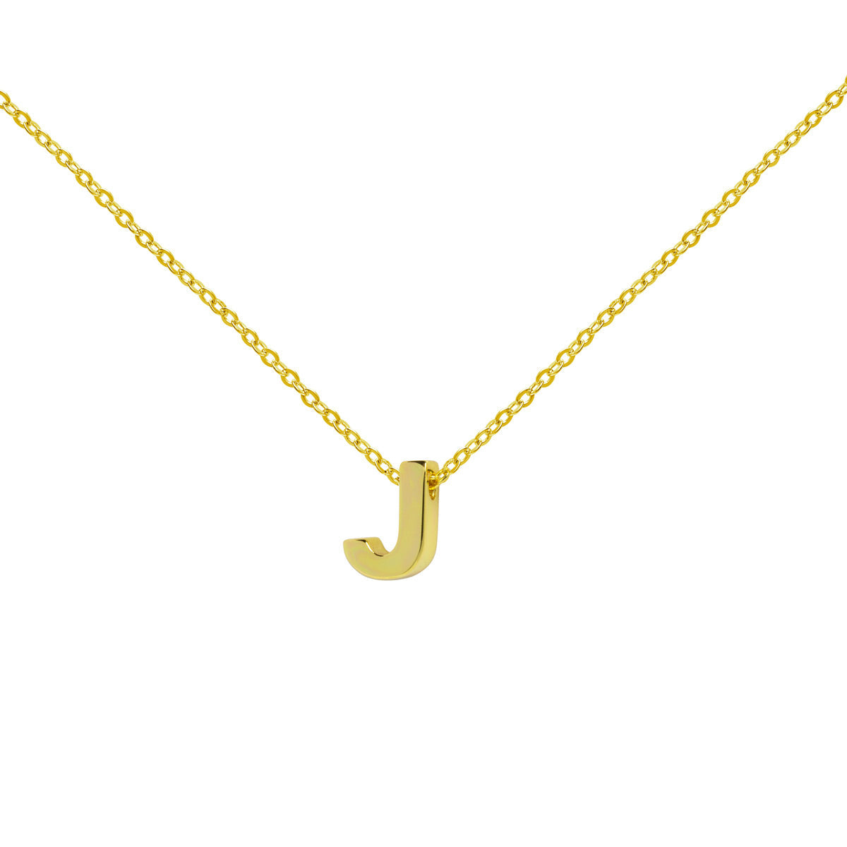 Collar de Oro 18K con Inicial Grabada