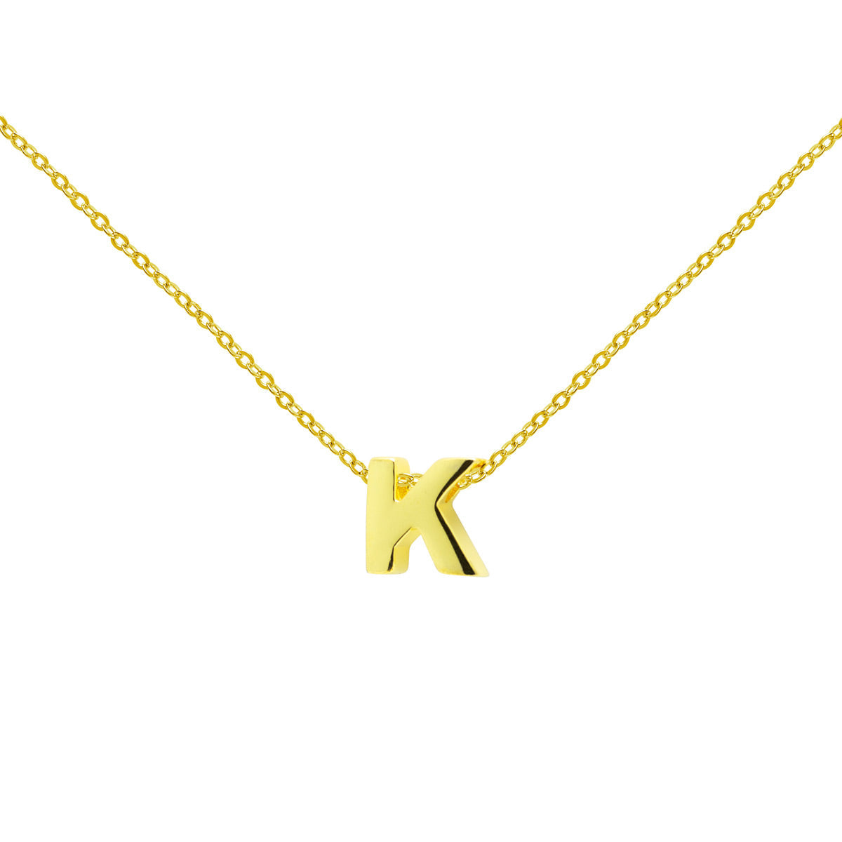 Collar de Oro 18K con Inicial Grabada