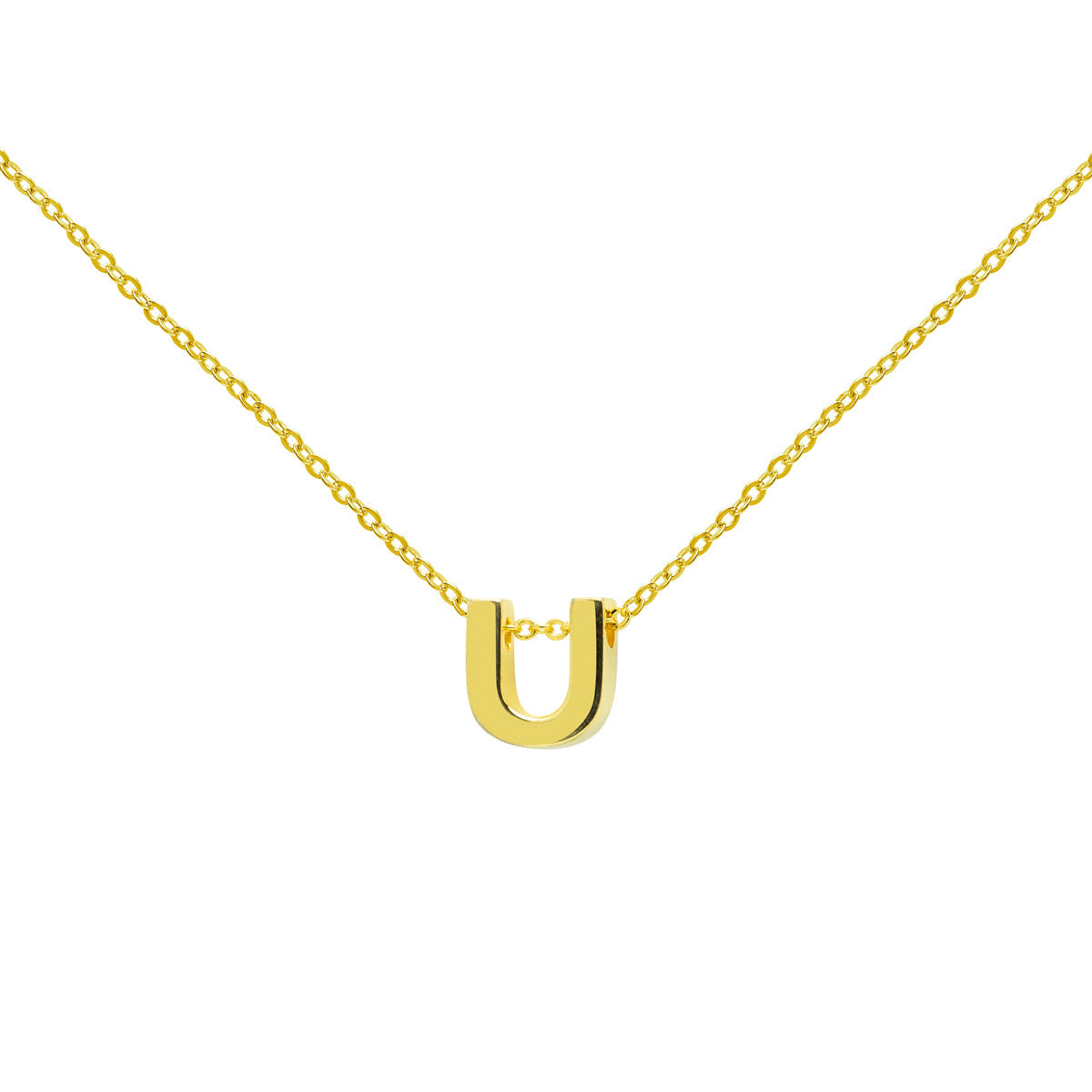 Collar de Oro 18K con Inicial Grabada