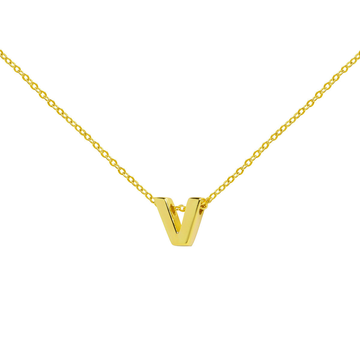 Collar de Oro 18K con Inicial Grabada