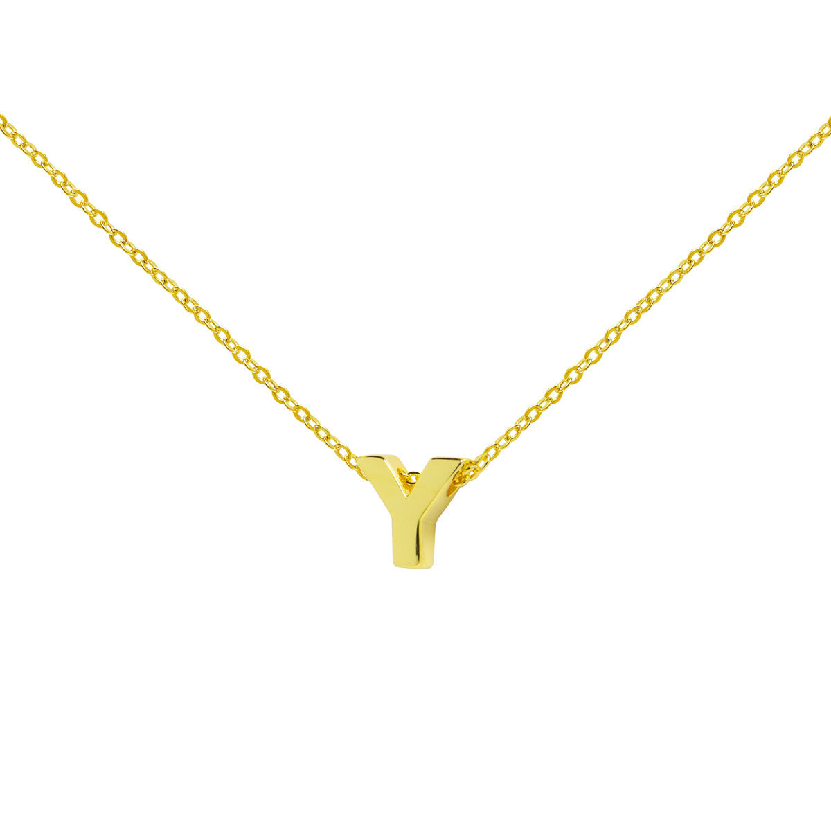 Collar de Oro 18K con Inicial Grabada