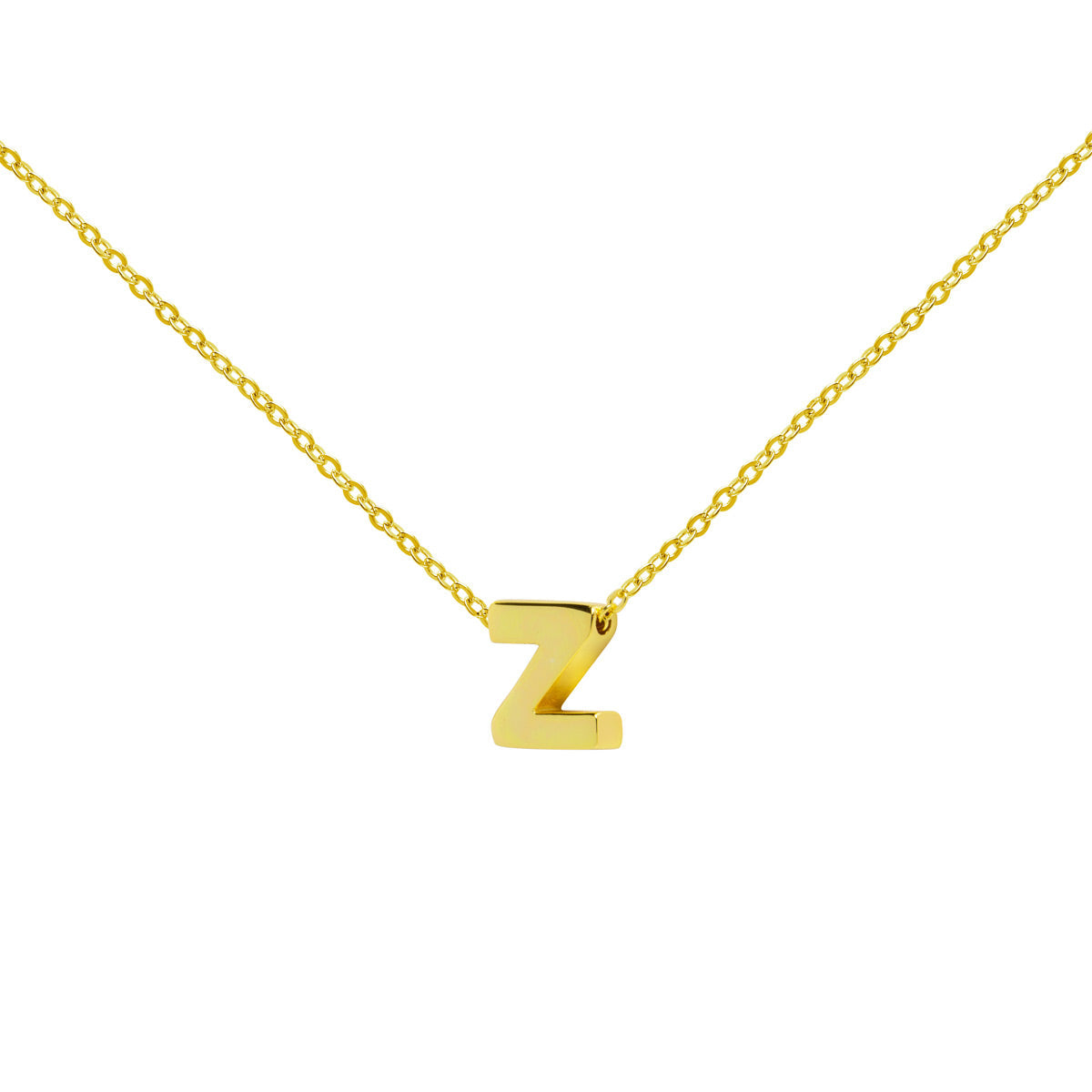 Collar de Oro 18K con Inicial Grabada