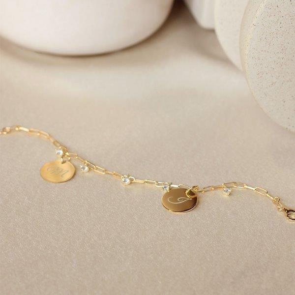 Pulsera Eslabón de Plata 925 con Nombre Grabado
