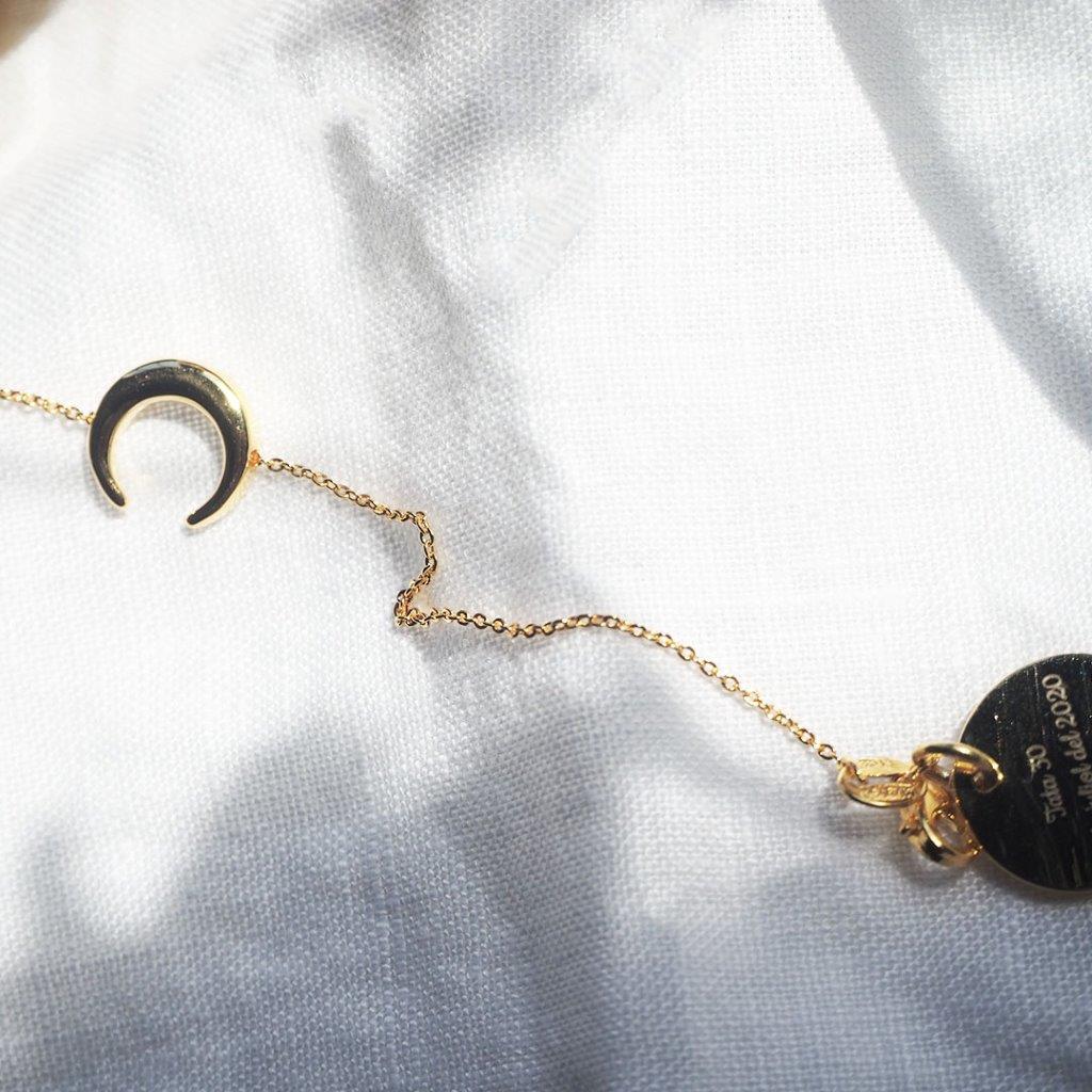 Pulsera Crescent Moon de Plata 925