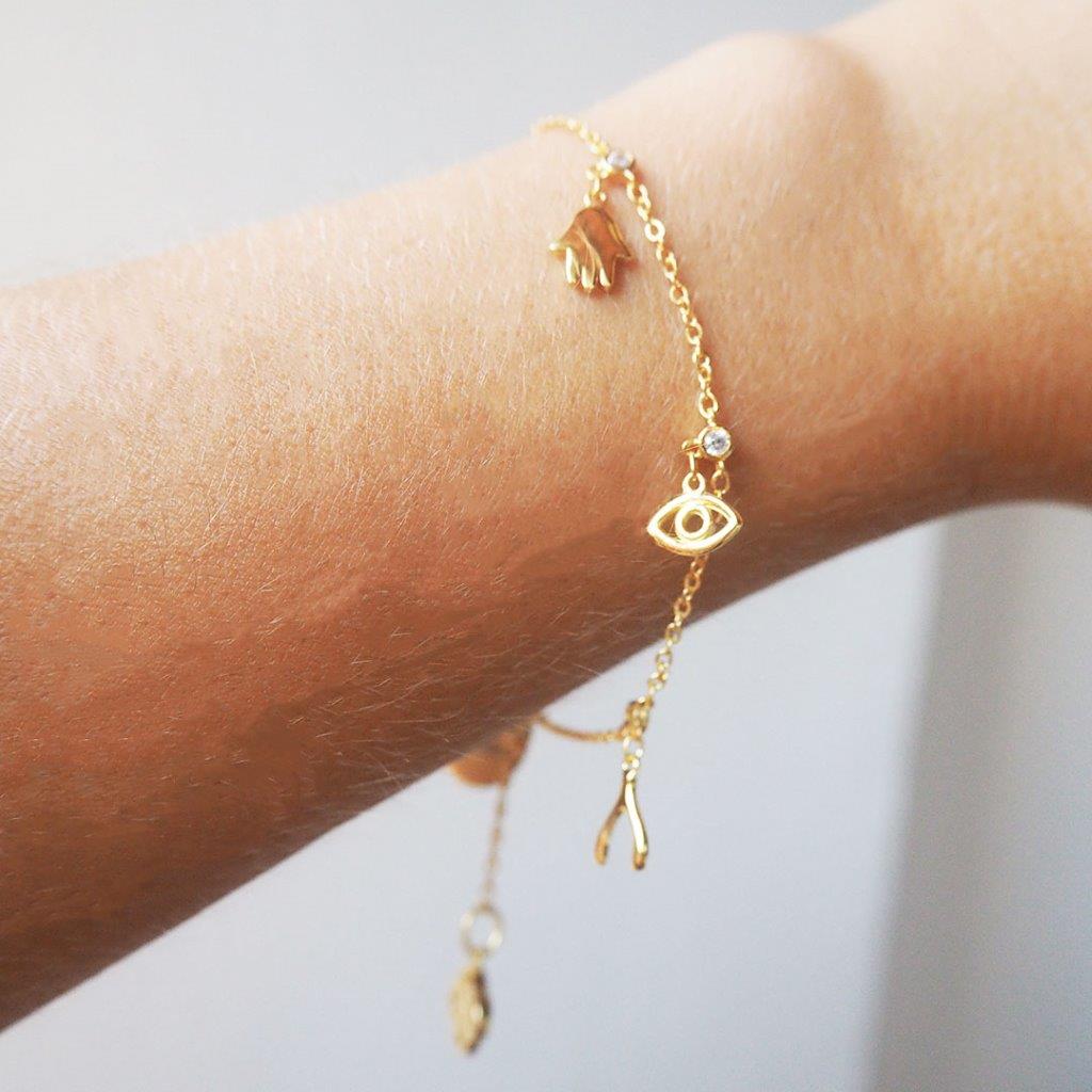 Pulsera Circonitas Buena Fortuna de Plata 925