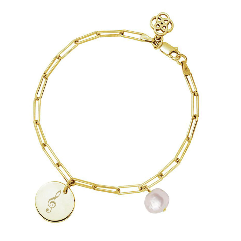 Pulsera Perla Barroca de Plata 925 Personalizada
