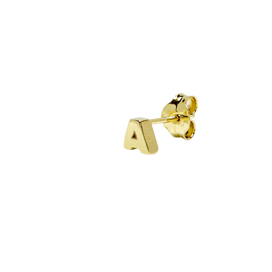 Pendientes de Plata 925 con Inicial Grabada