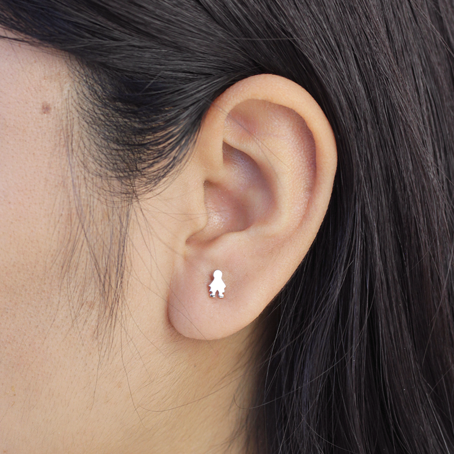 Pendientes Niño y Niña de Plata 925