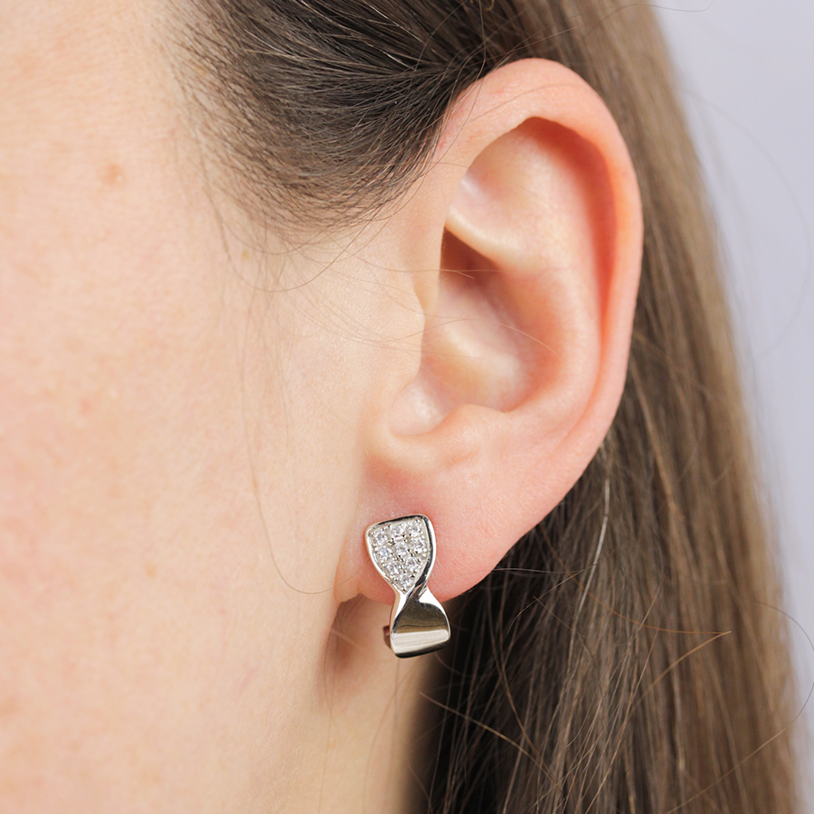 Pendientes Gallones Twist plata
