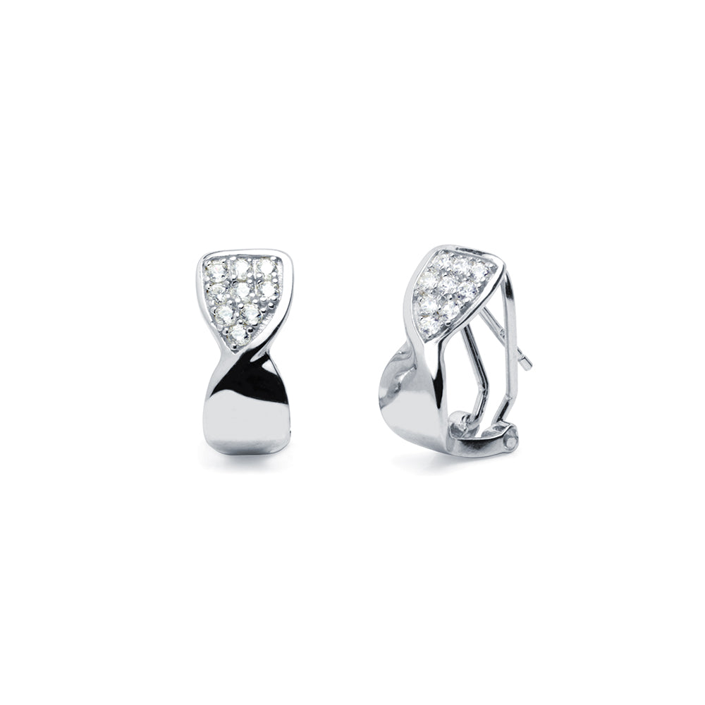 Pendientes Gallones Twist plata