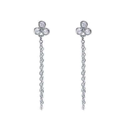 Pendientes Largos Front Back de Plata 925