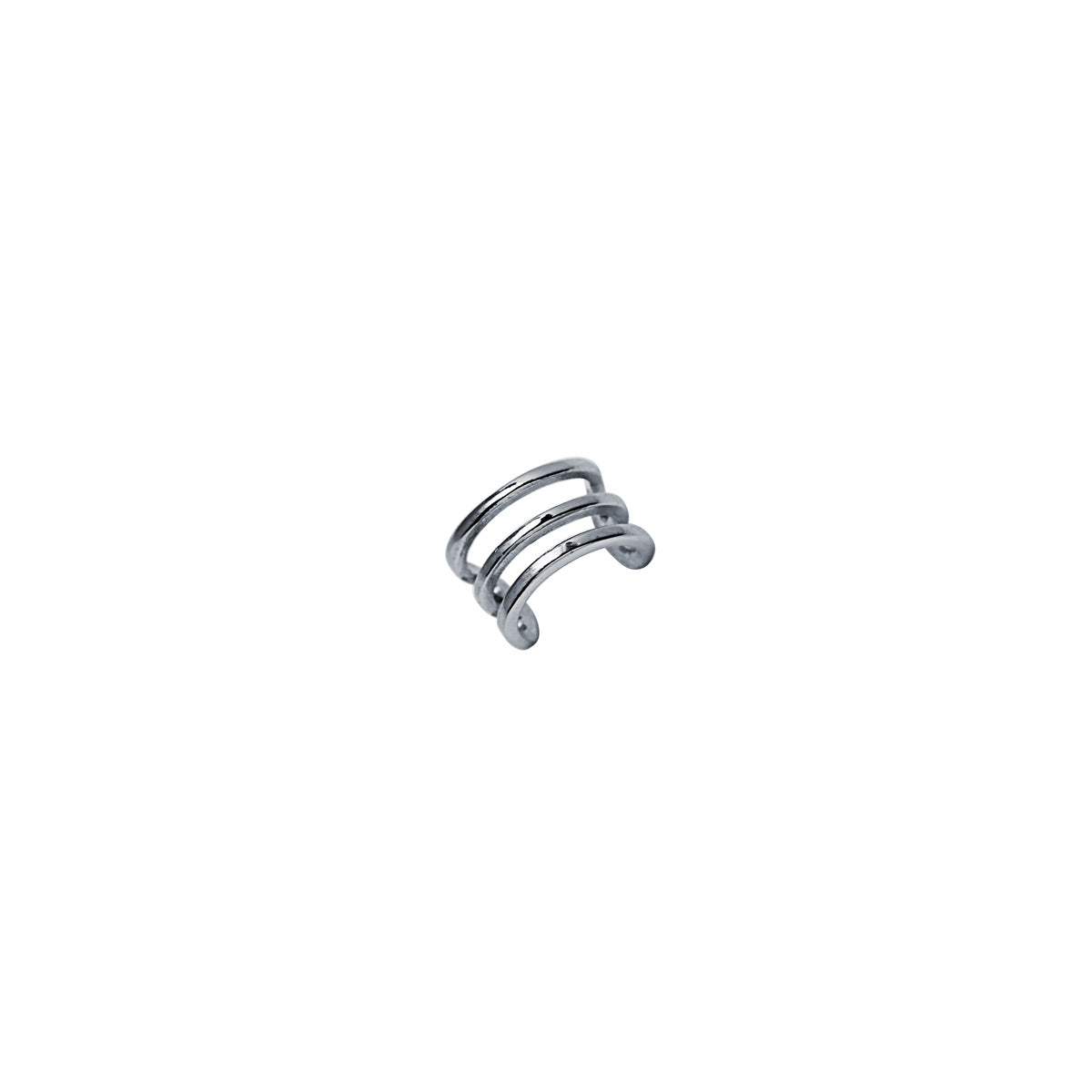 Pendiente Ear Cuff Trilogía Plata