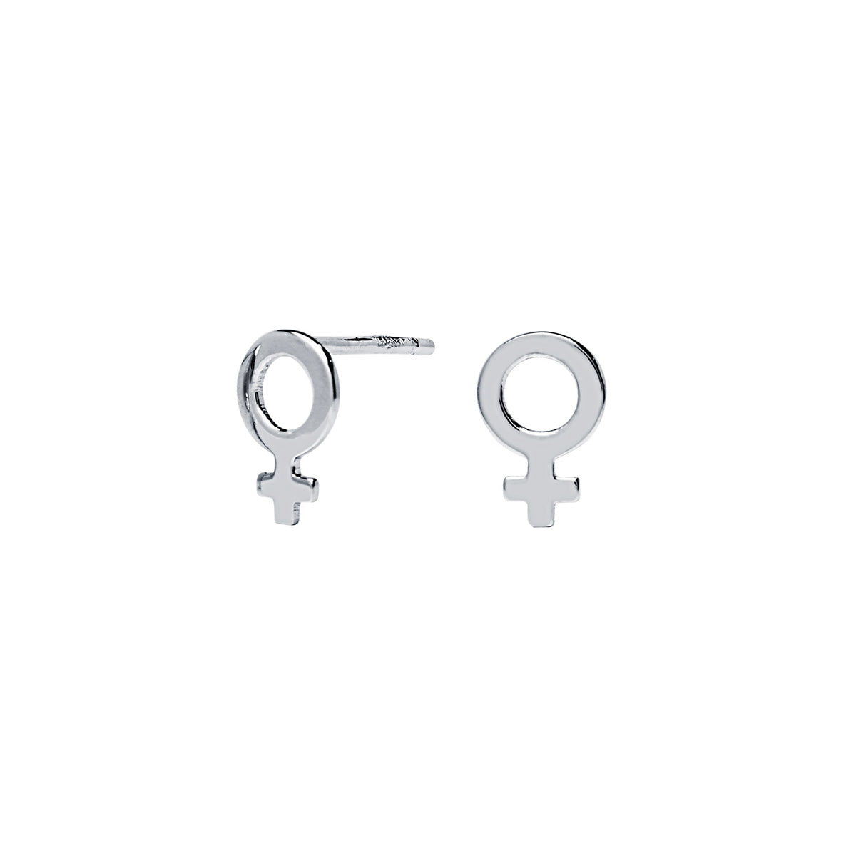 Pendientes Símbolo Mujer Plata