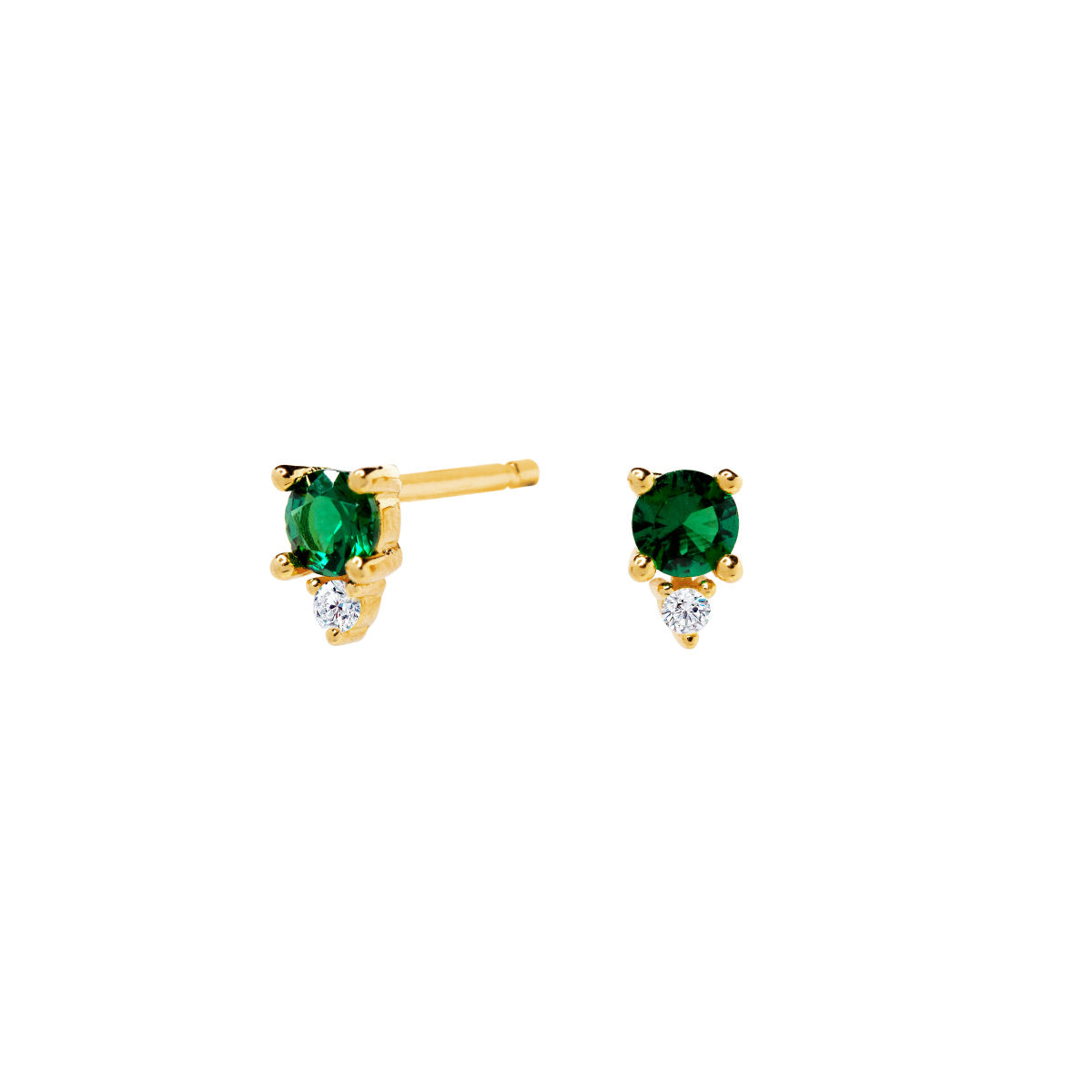 Pendientes de Plata 925 con Esmeralda