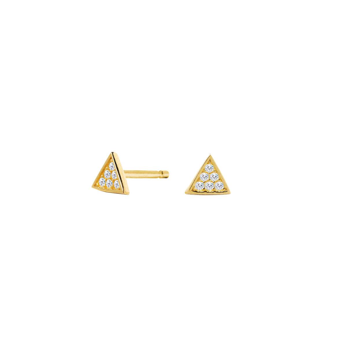Pendientes Mini Triángulo de Plata