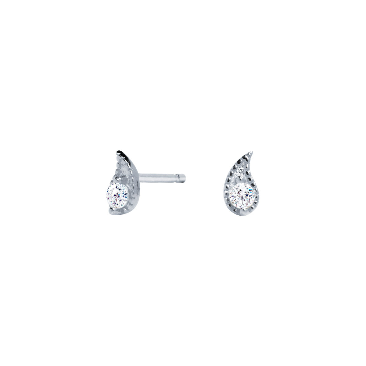 Pendientes mini étnico plata