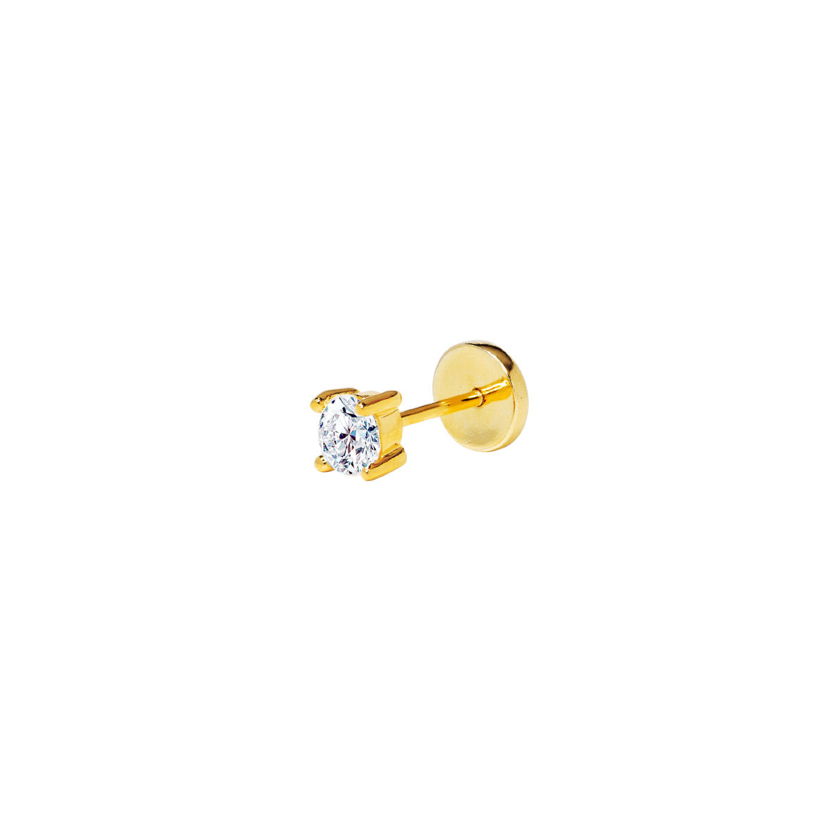 Piercing Mini de Plata con Brillante