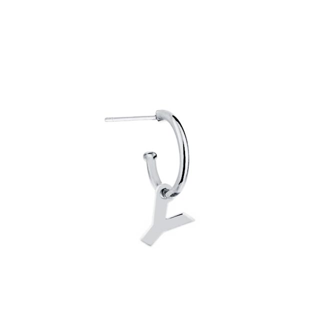 Pendientes de Plata 925 con Inicial Grabada