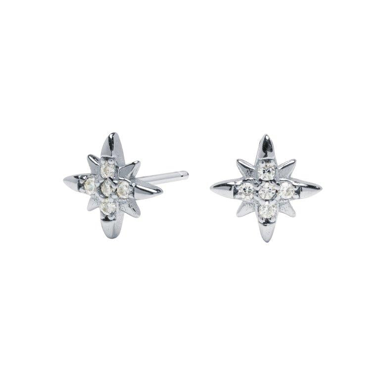 Pendiente Estrella Polar Plata