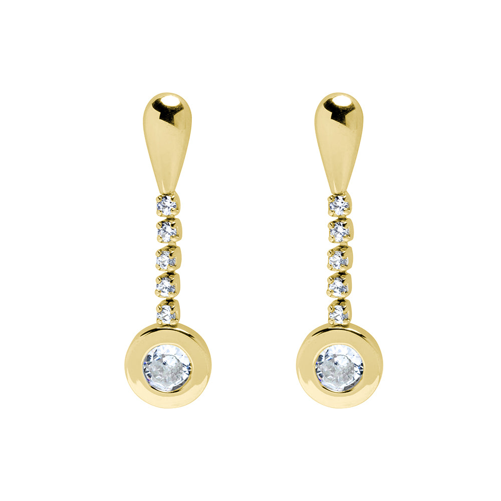 Pendientes Largos para Mujer con Circonitas