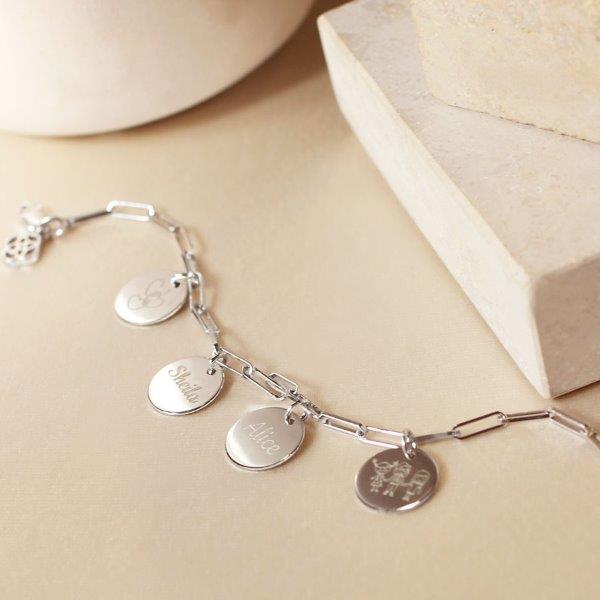 Pulsera Eslabón de Plata 925 Personalizada