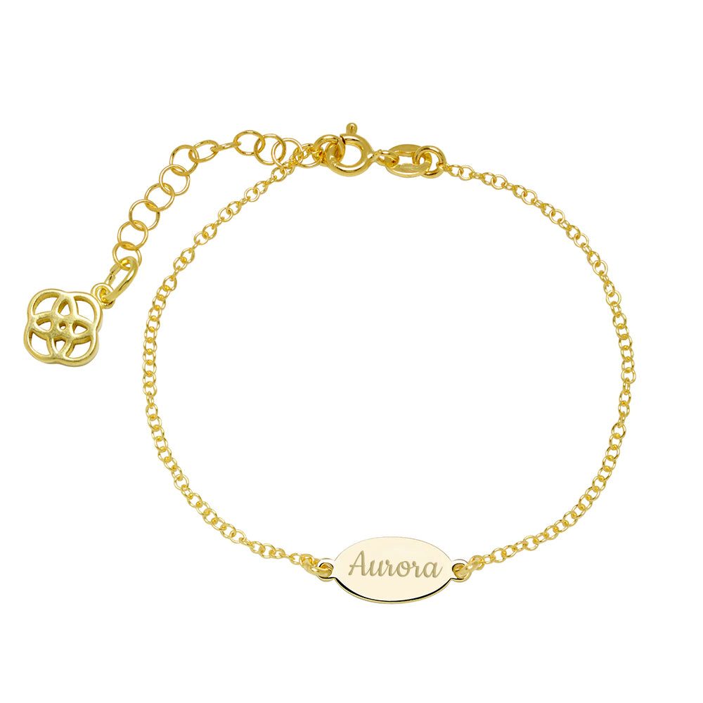 Pulsera  Medalla Ovalada