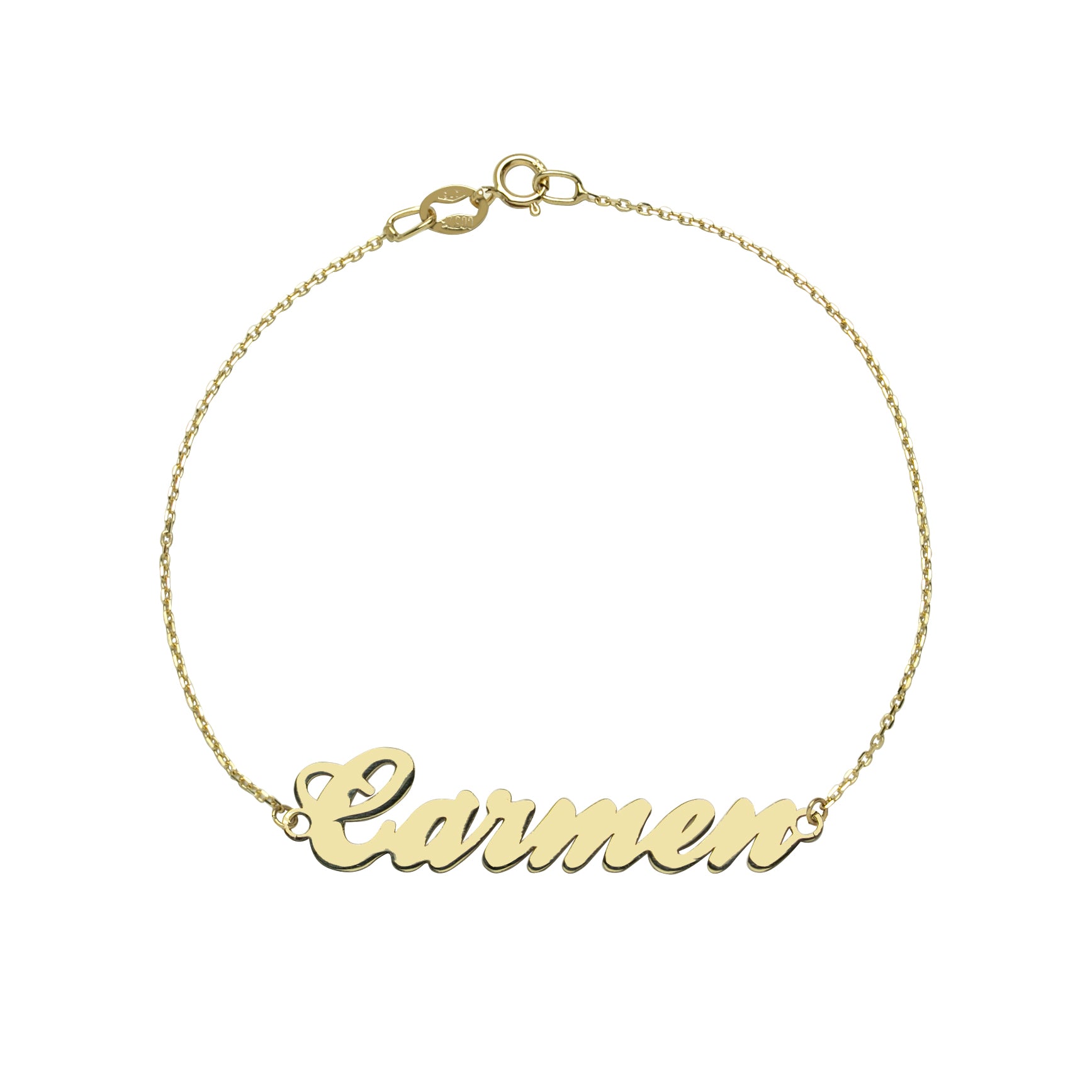Pulsera con nombre clásico