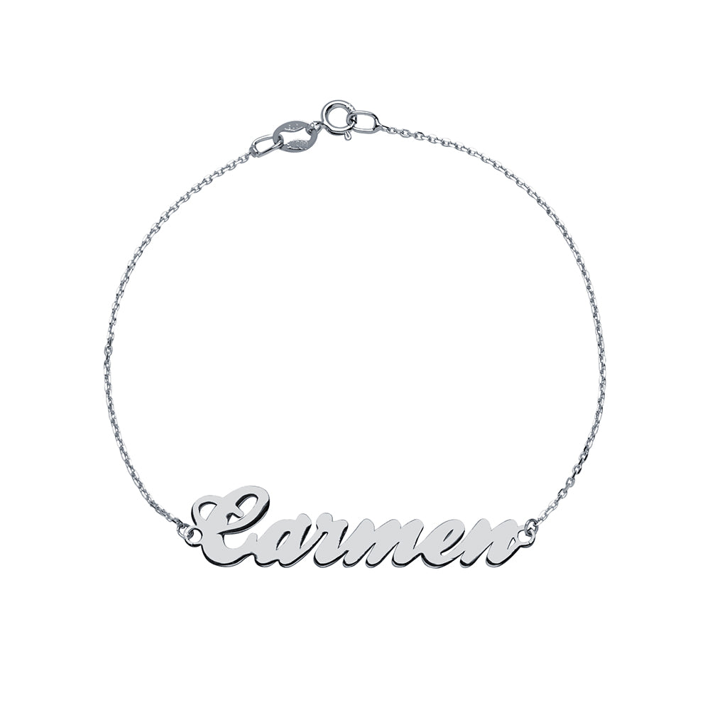 Pulsera con nombre clásico