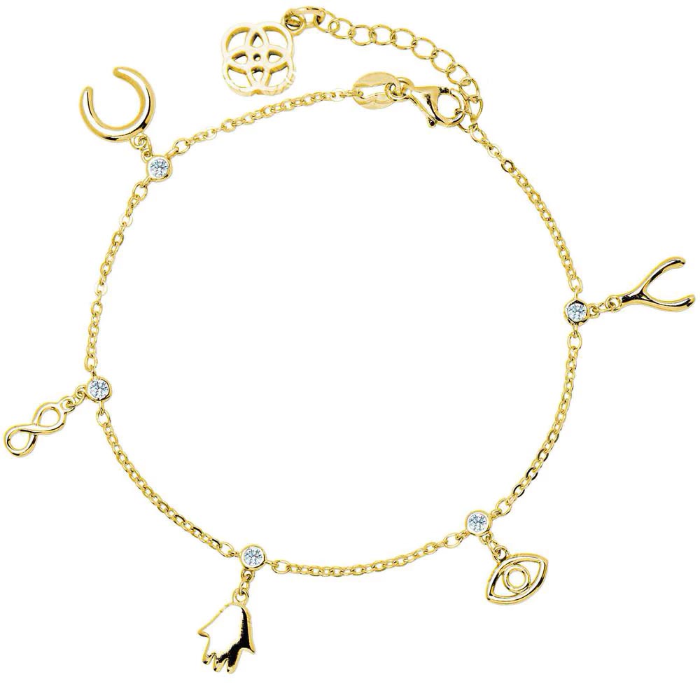 Pulsera Circonitas Buena Fortuna de Plata 925