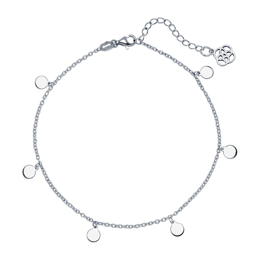 Tobillera Little Bohemia Circle de Plata 925