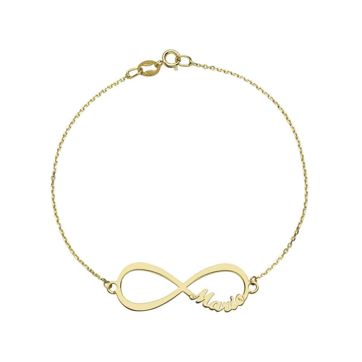 Pulsera Infinito de Plata 925 con Nombre Grabado