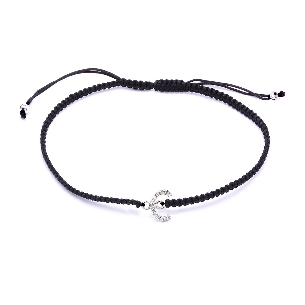 Pulsera con inicial diamantes