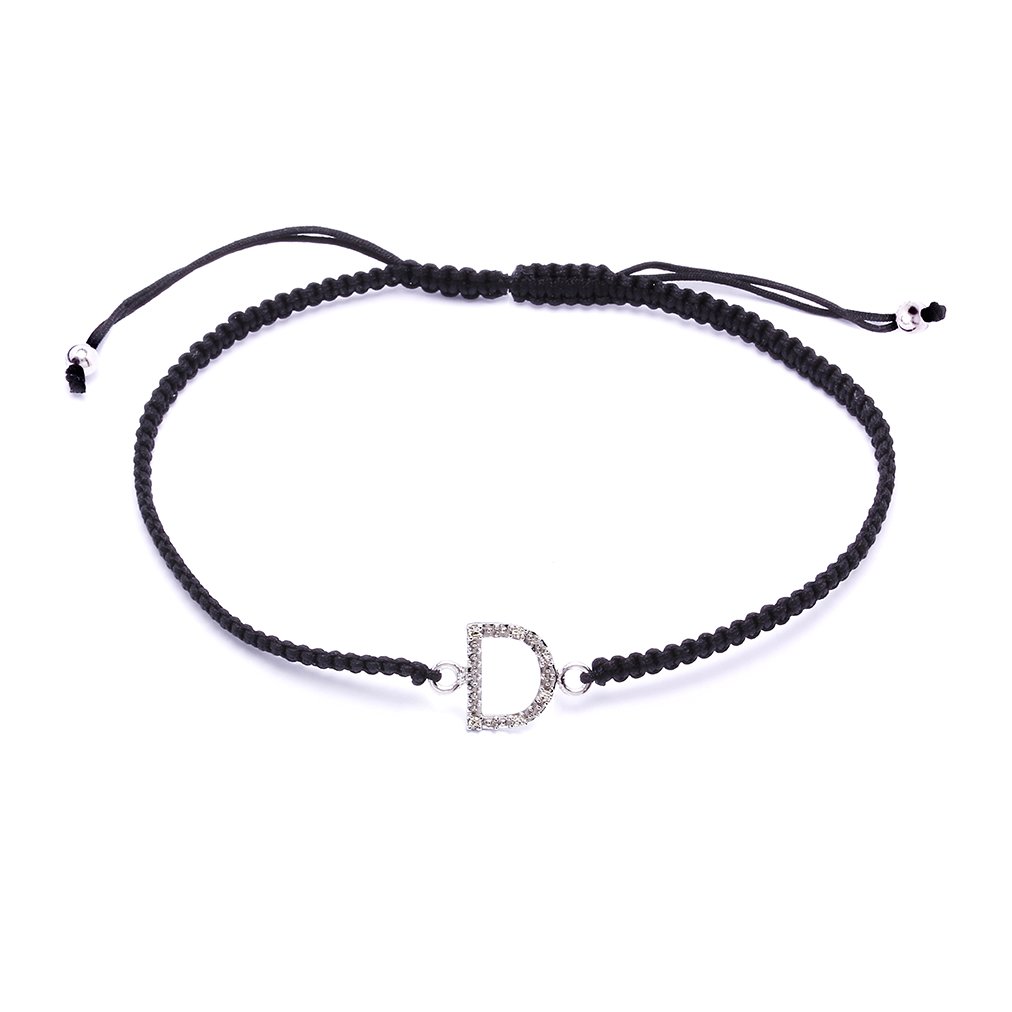 Pulsera con inicial diamantes