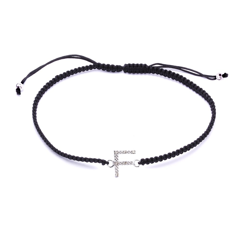 Pulsera con inicial diamantes