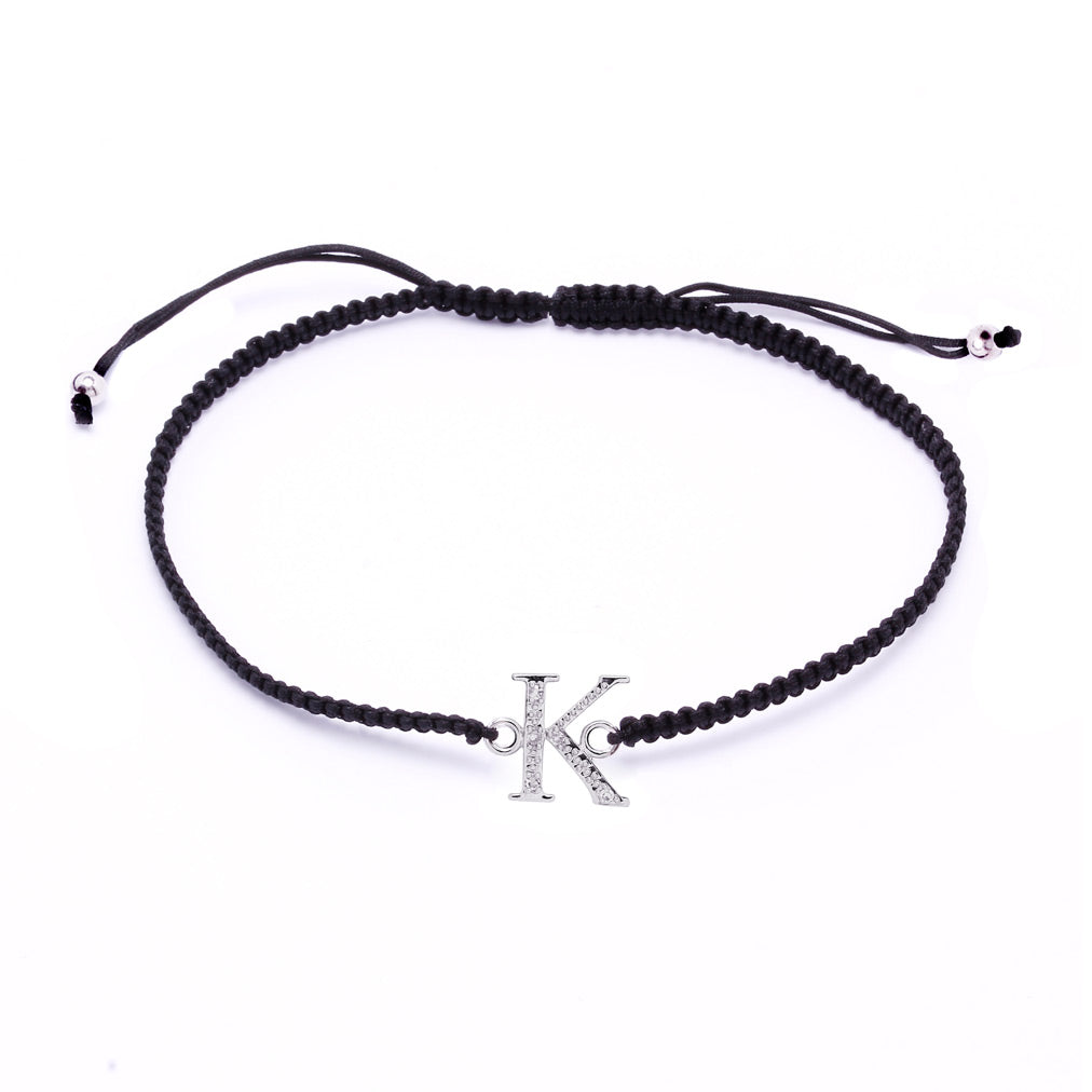 Pulsera con inicial diamantes